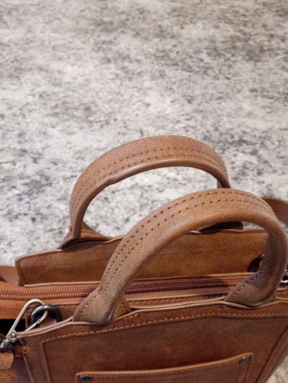 Wrangler Tan Brown Embroidered Crossbody Satchel - Picture 5 of 10